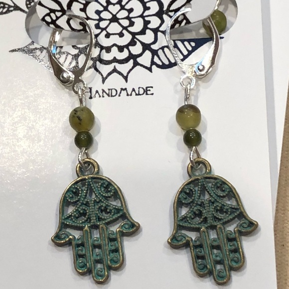 Hamsa Earrings - Picture 3 of 7